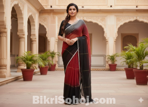 Half Silk Saree with blause pcs